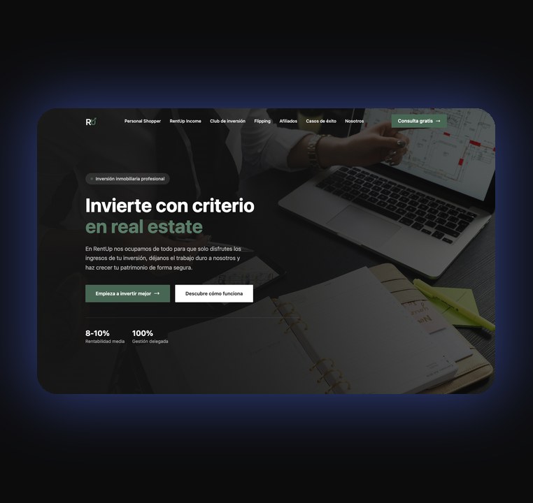 Web de RentUp Capital